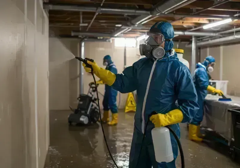 Basement Sanitization and Antimicrobial Treatment process in Pelican Bay, FL